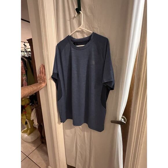 The North Face Blue Short Sleeve Mixed Media Vented Tee Size Xl Gorpcore - Picture 1 of 5